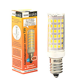 Лампа светодиодная Ecola, E14, T25, 10 Вт, 4000 K, 340°, для холодильников и швейных машин 3624724