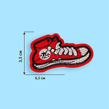 Термоаппликация Ботинок красный